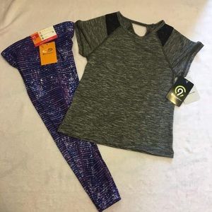NWT Girls Champion outfit XS 4/5‎